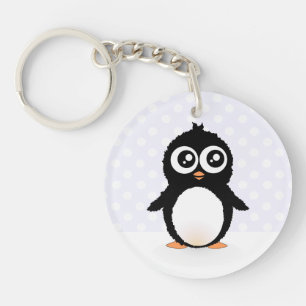 Cute pinguin cartoon sleutelhanger