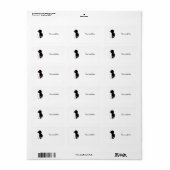 Cute pinguin etiket (Full Sheet)