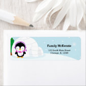 Cute pinguin etiket (Insitu)