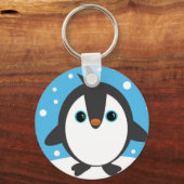 Cute pinguin keyring sleutelhanger (Voorkant)