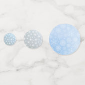 Cute Pinguïn Mr & Mrs Winter Huwelijk Confetti (Achterkanten)