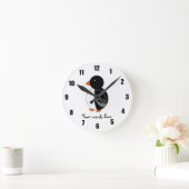 Cute pinguin ronde klok (Huis)