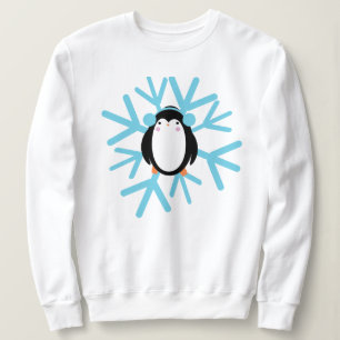 Cute Pinguïn Sneeuwvlok Kerstmis Winter Trui