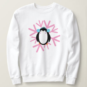 Cute Pinguïn Sneeuwvlok Kerstmis Winter Trui
