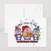 Cute Pinguins die kerstliedjes zingen Briefkaart (Voorkant / Achterkant)