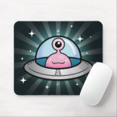 Cute Pink Alien Mousepad Muismat (Met muis)
