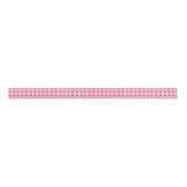 Cute Pink And White Heart Gingham Buffalo Plaid Grosgrain Lint (Voorkant)