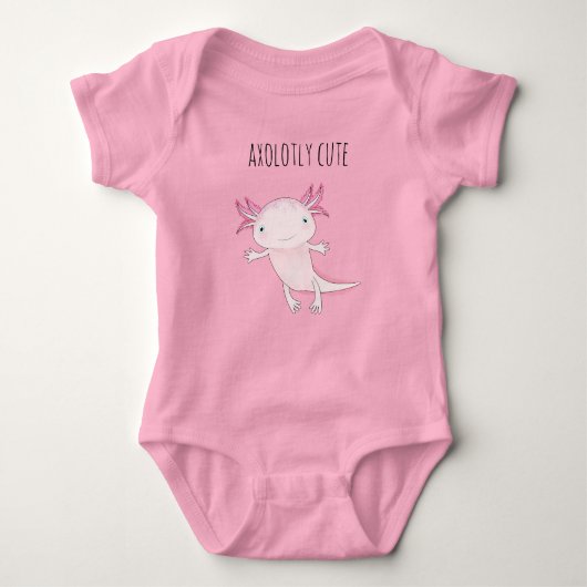 Cute Pink Axolotl Romper (Voorkant)