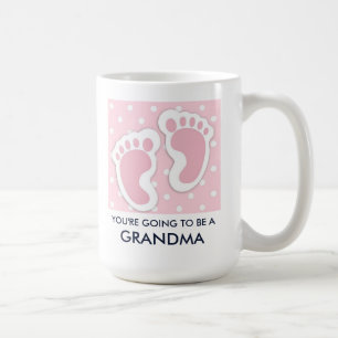 Cute Pink Baby Girl Footprint Koffiemok