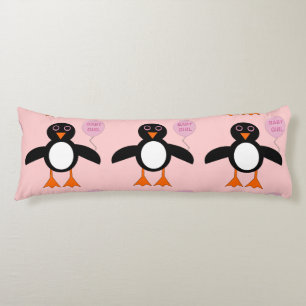 Cute Pink Baby Girl Penguin Body Pillow Lichaamskussen