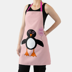 Cute Pink Baby Girl Penguin Schort