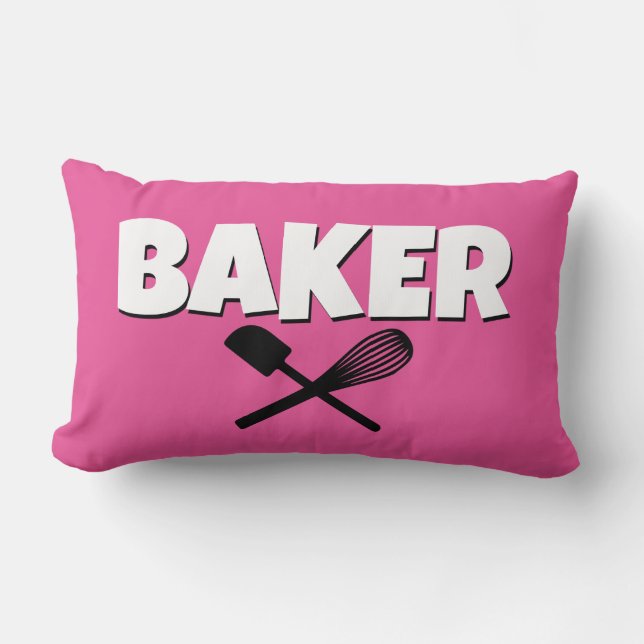 Cute Pink Baker Pillow Kussen (Voorkant)