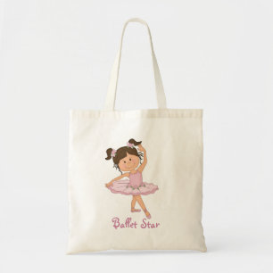 Cute Pink Ballerina 4 Ballet Star Tote Bag