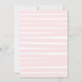 Cute Pink Ballerina Unicorn Gold Girl Birthday Kaart (Achterkant)