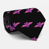 Cute Pink Bat Stropdas (Opgerold)