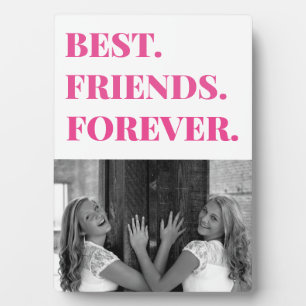 Cute Pink Best Friend BFF Bestie Photo Fotoplaat