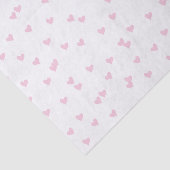 Cute Pink Blush Heart Patroon Tissuepapier (Detail)