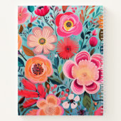 Cute Pink Botanical Stylish Floral Journal (Dos)