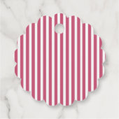 Cute Pink Bow 1st Birthday Bedankjes Labels (Achterkant)