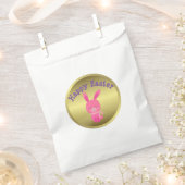 Cute Pink Bunny Easter Bedankzakje (Geknipt)