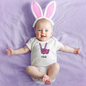 Cute Pink Bunny Easter Romper