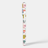 Cute Pink Butterflies Pattern Persoonlijke naam Case-Mate iPhone Case (Achterkant / Links)