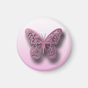 Cute Pink Butterfly koelkast magneten