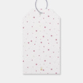 Cute Pink Cactus Waterverf Cadeaulabel (Achterkant)