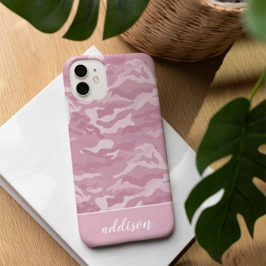 Cute Pink Camo op maat Case-Mate iPhone Case