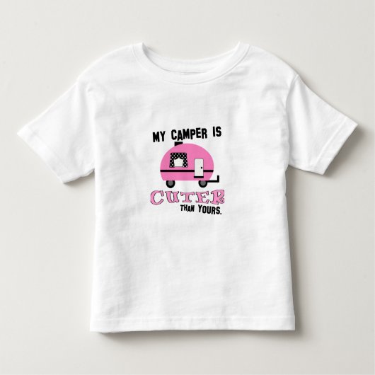 Cute Pink Camper Toddler T-Shirt (Voorkant)