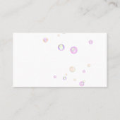 Cute Pink Cartoon Maid House Cleaning Services Visitekaartje (Achterkant)