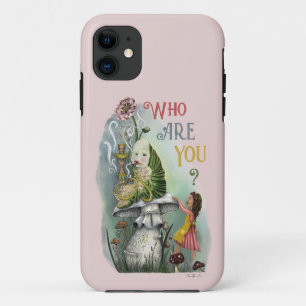 Cute Pink Caterstyle in Alice in Wonderland Art iPhone 11 Hoesje