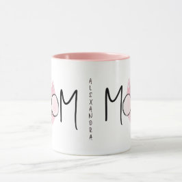 Cute Pink Cat's Mother Mothers Day Personalized  Mok