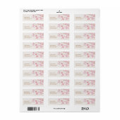 Cute Pink Cherry Blossom Floral Natuur Etiket (Full Sheet)