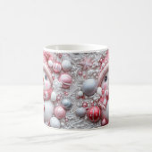 Cute Pink Christmas Snowman Mug | Cozy Winter Mug (Centre)