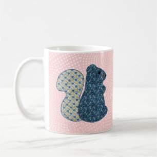 Cute Pink Country Style Squirrel Baby Girl Koffiemok