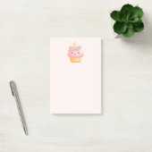 Cute Pink Cupcake Unicorn met Roos Post-it® Notes (Kantoor)