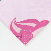 Cute Pink Cupcakes Pattern Pastel Pink Fleece Deken (Hoek)