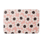 Cute Pink Daisy Flower Pattern Badmat (Voorkant)