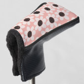 Cute Pink Daisy Flower Pattern Golfheadcover (3/4 voorkant)