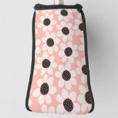 Cute Pink Daisy Flower Pattern Golfheadcover (Draai 90)