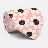 Cute Pink Daisy Flower Pattern Stropdas (Opgerold)