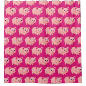 Cute Pink Design Shower Curtain Douchegordijn (Voorkant)