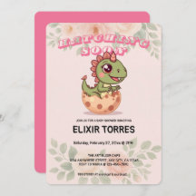 Cute Pink Dino Hatching Soon