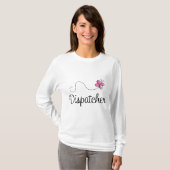 Cute Pink Dispatcher T-shirt (Voorkant volledig)
