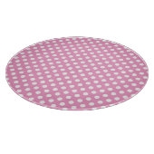 Cute Pink Dots Pattern Snijplank (Hoek)