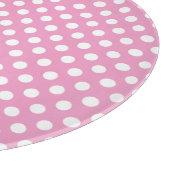 Cute Pink Dots Pattern Snijplank (Hoek)