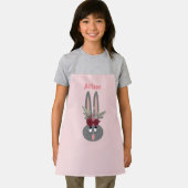 Cute Pink Easter Bunny Aangepaste Kinderen Schort (Insitu)