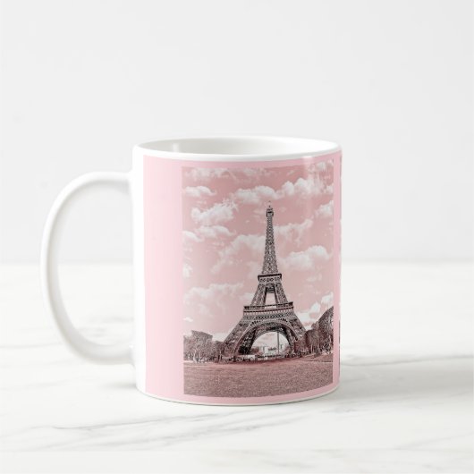 Cute Pink Eiffel Tower mok (Links)