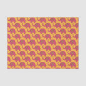 Cute Pink Elephant Pattern Tissuepapier (Voorkant)